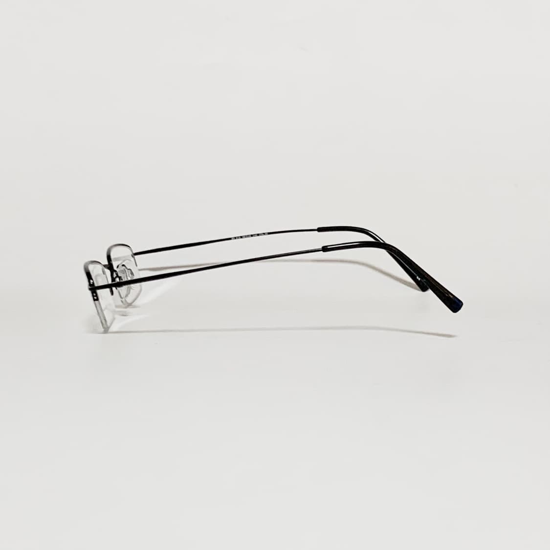 908 데드스탁 빈티지안경 Y2K 슬림 직사각 메탈 반무테 픽키 상품이미지4