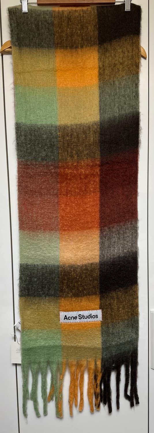 아크네 스튜디오 체크 모헤어울머플러남여공용 상품이미지4