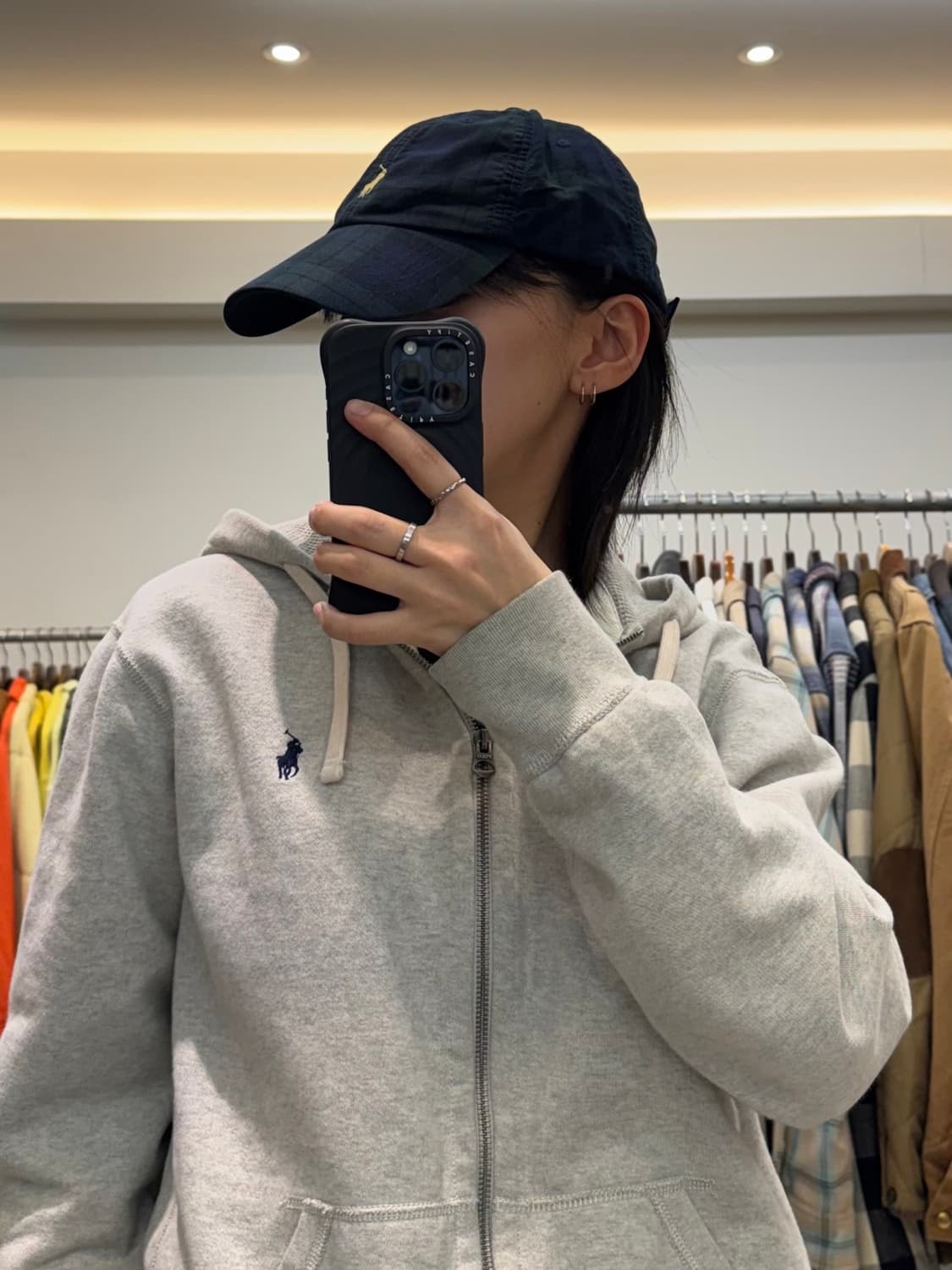 폴로 랄프로렌 체크 자수 볼캡 상품이미지6