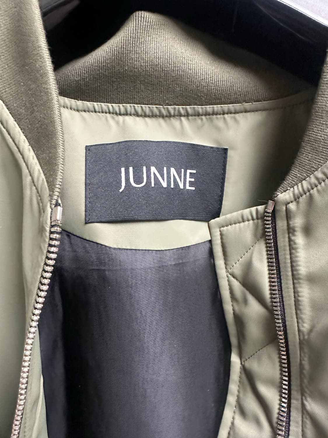 [M]준느 j48 나일론 카키 봄버 상품이미지2