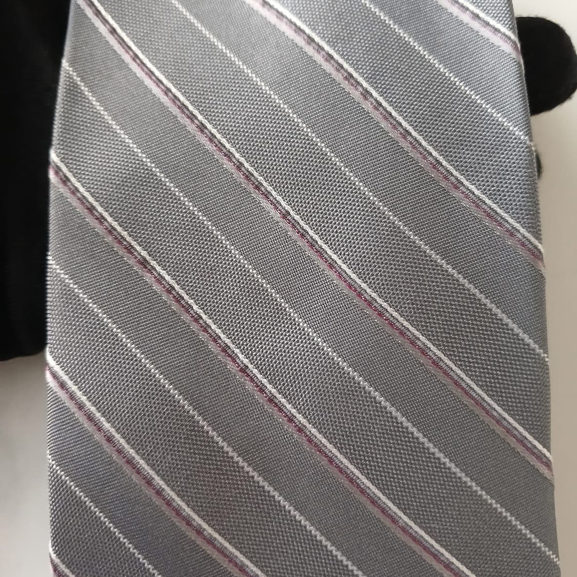 마이클코어스 실크 라이트그레이 슬림넥타이 7.8cm A+등급 A18865 상품이미지6