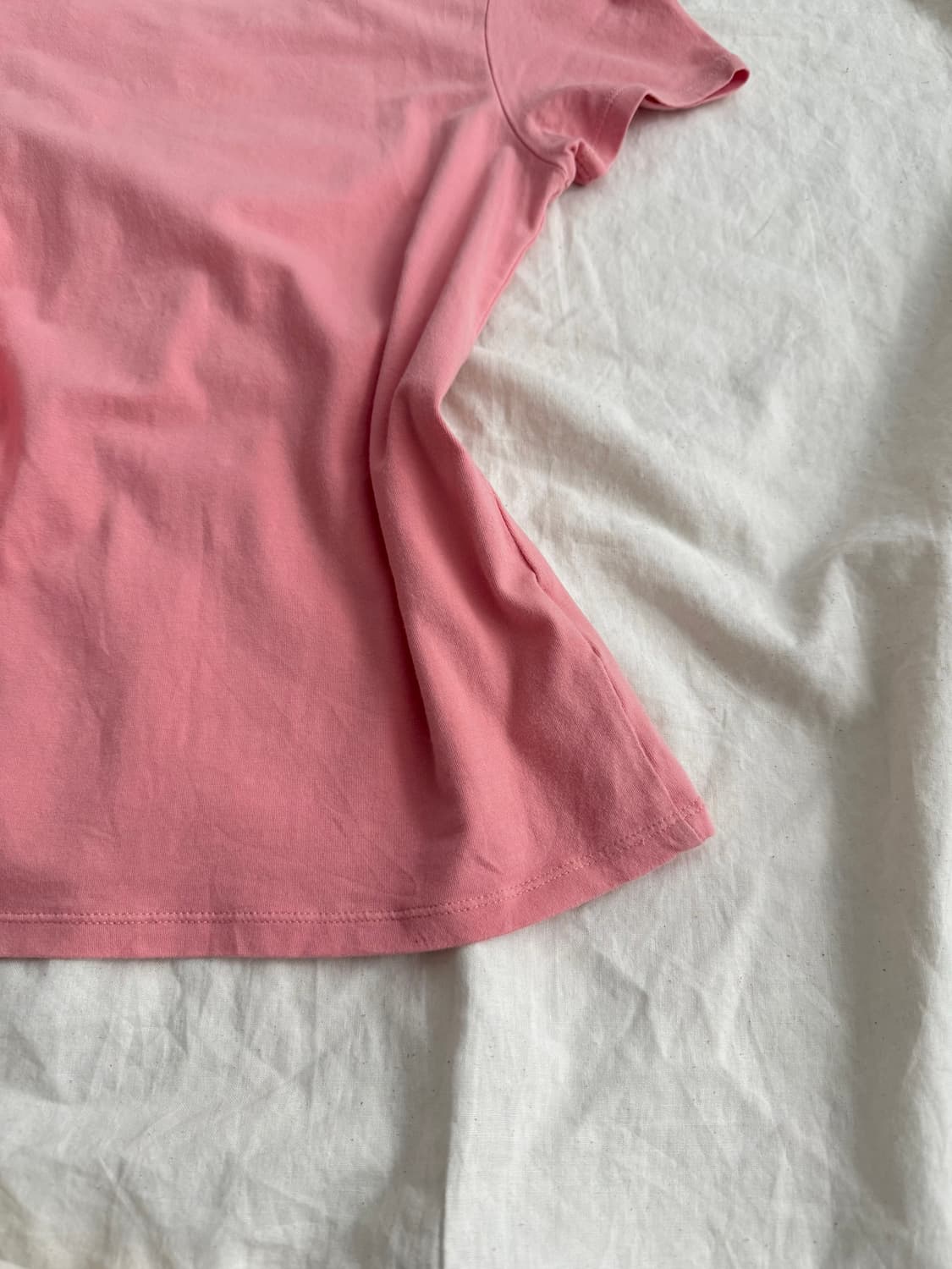 히메갸루 러블리 딱붙 레이스리본 반팔탑 상품이미지6