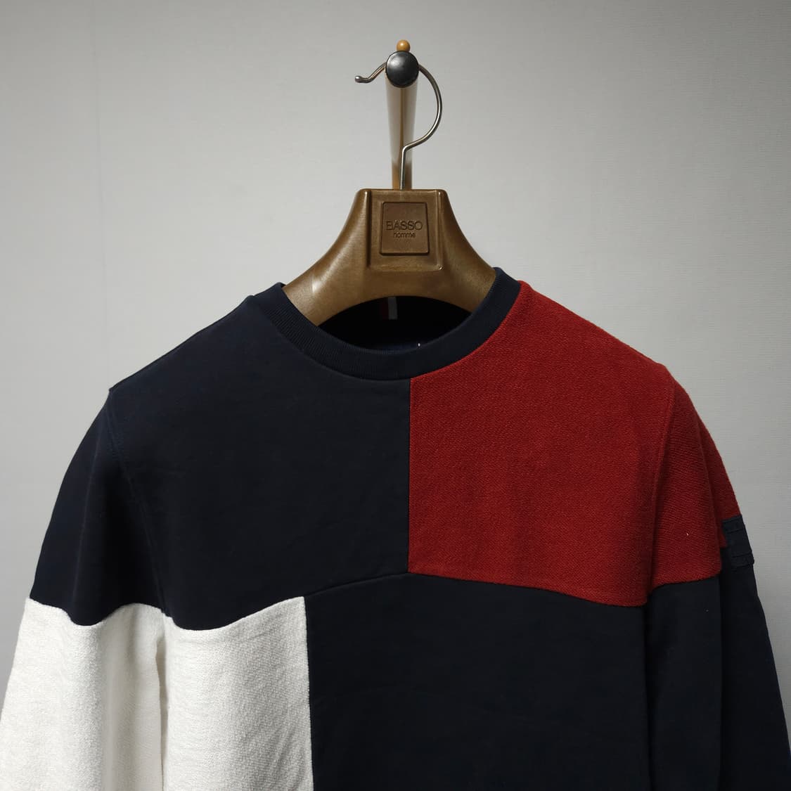 S ) 타미힐피거 컬러 블록 맨투맨 상품이미지4