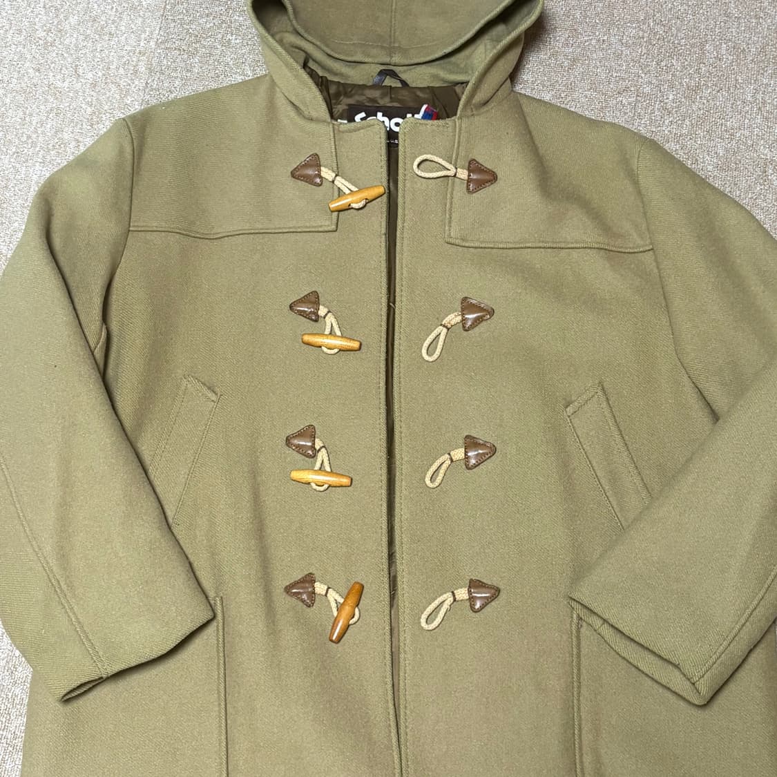 쇼트 카멜 더플코트 42 상품이미지3