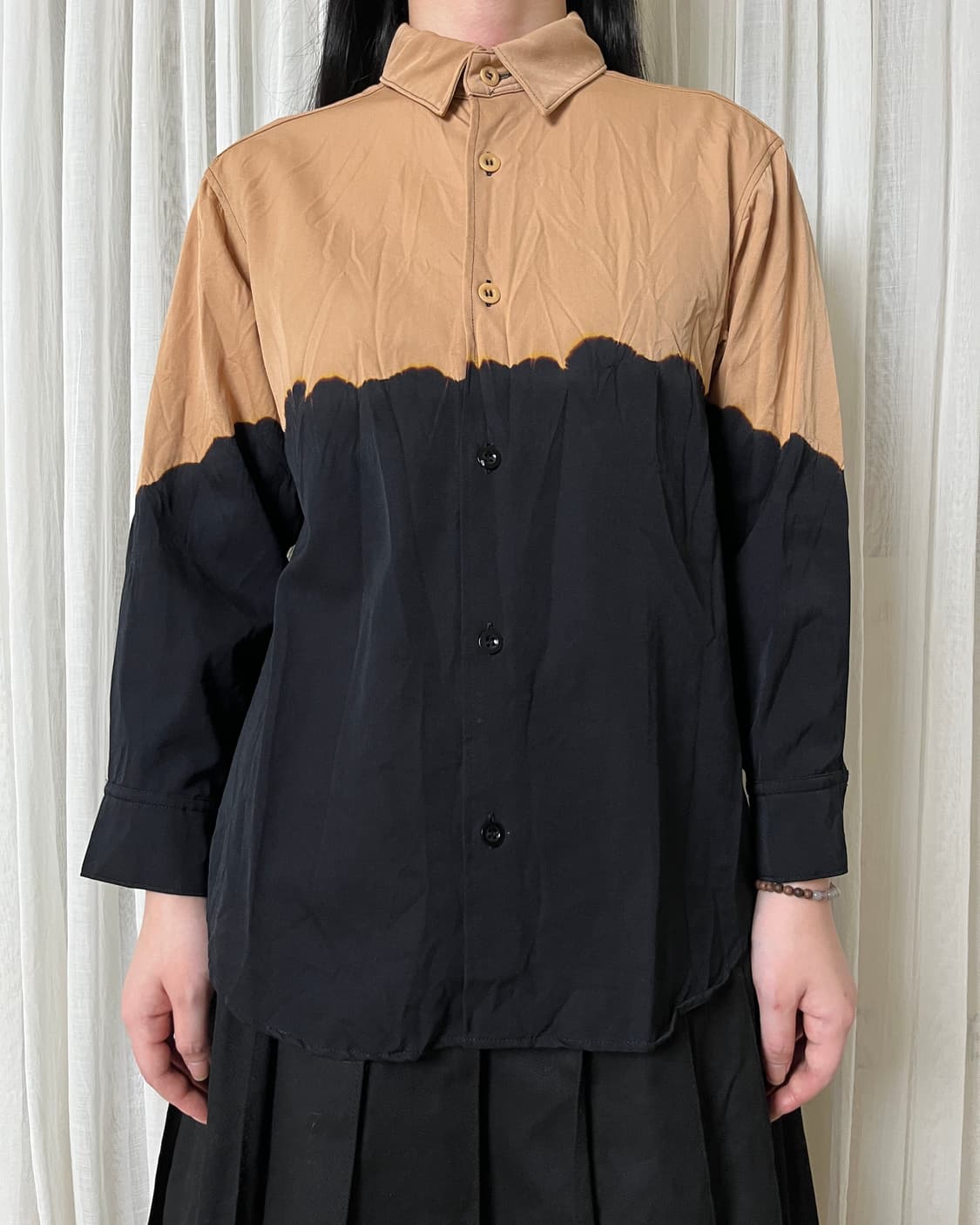 요지야마모토 투톤 다잉 울 셔츠 Y’s yohji yamamoto 상품이미지9