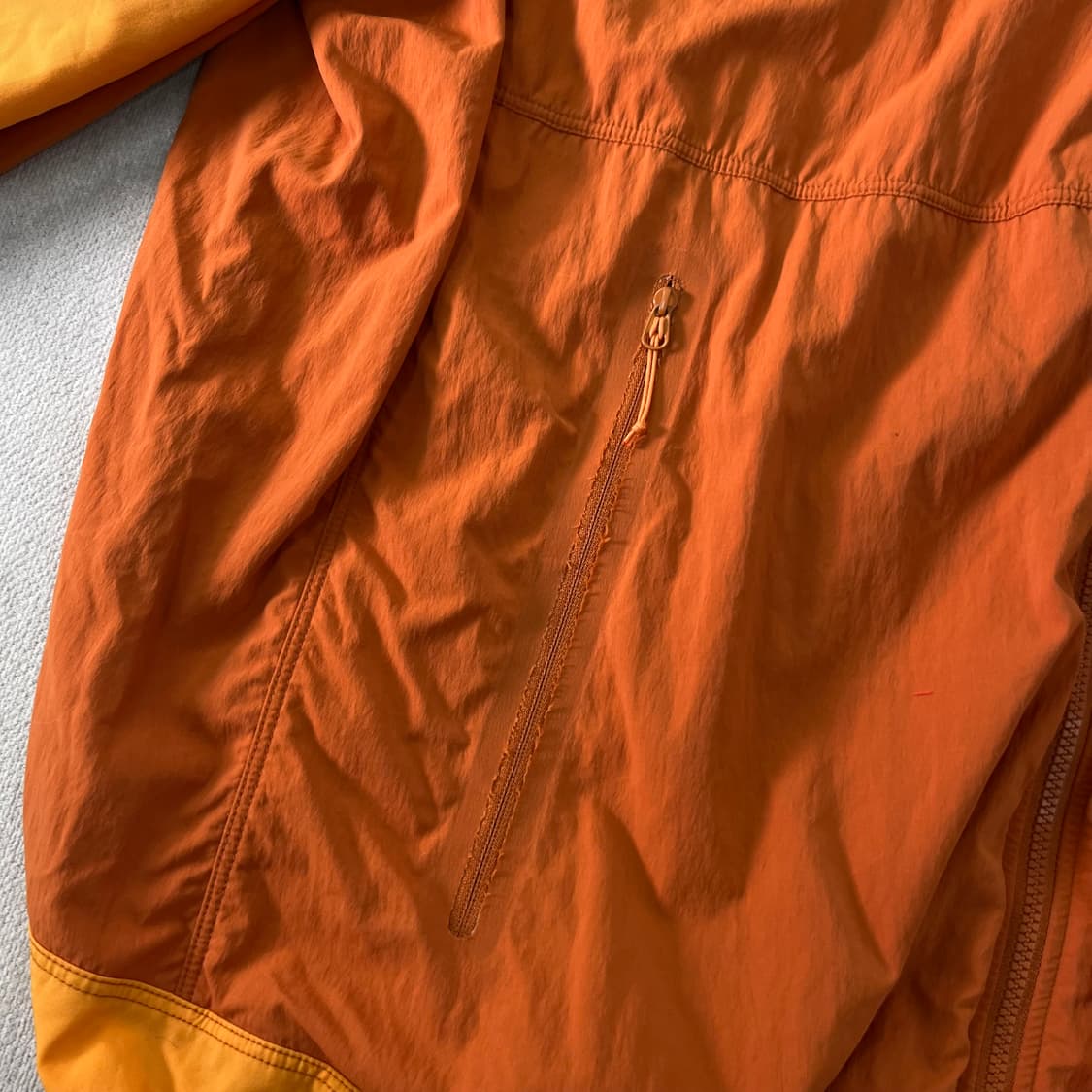 105 아크테릭스 오렌지 윈드브레이커 나일론 자켓 상품이미지7