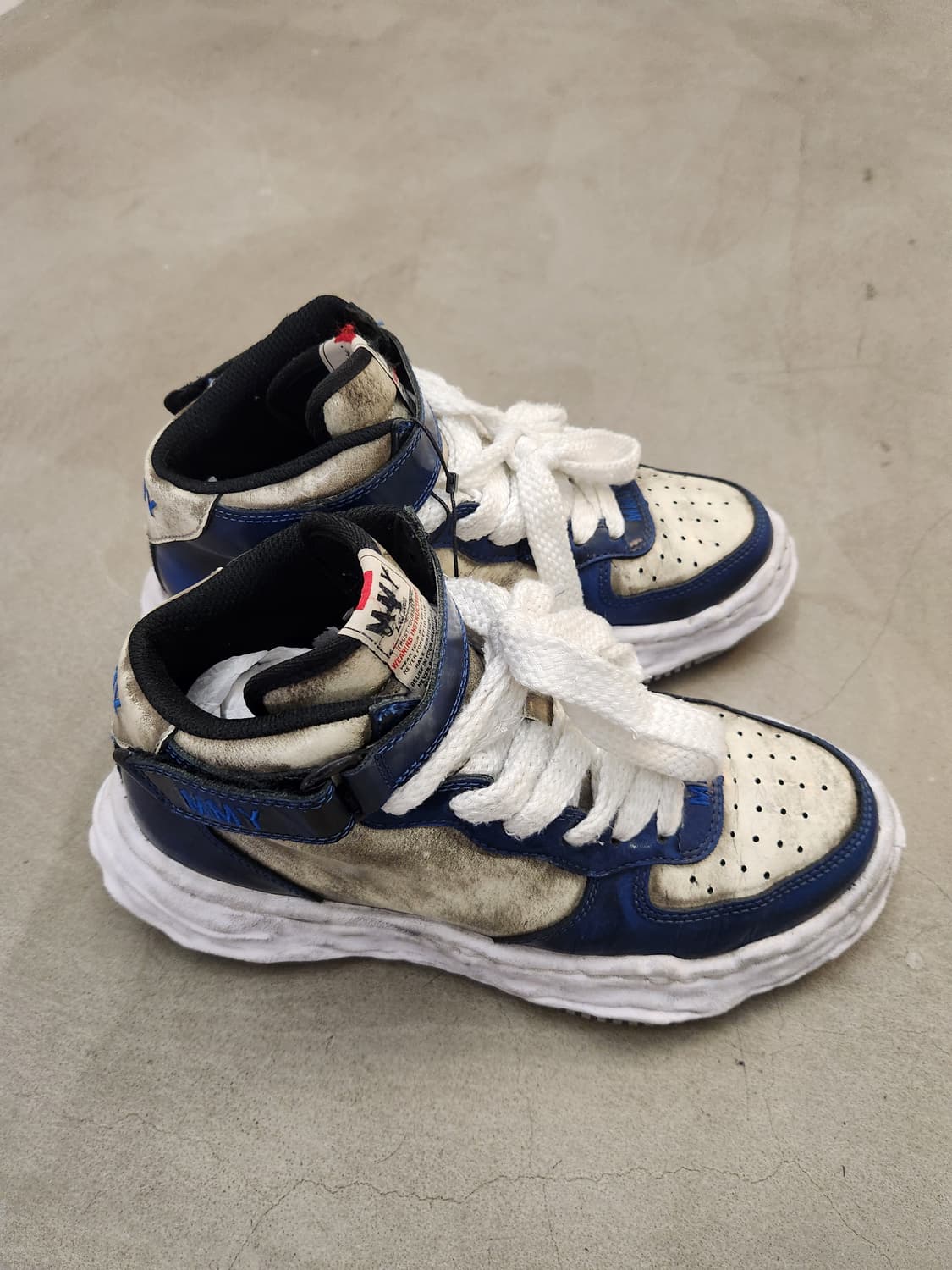 미하라 야스히로 웨인 브러쉬드 페이턴트 레더 하이 상품이미지5