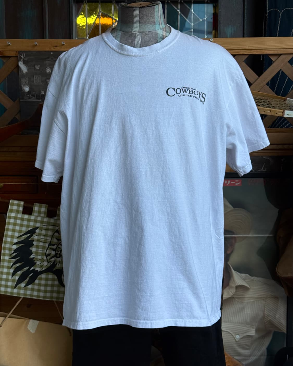 90-00‘s 모스 브라더스 카우보이 언리미티드 그래픽 티셔츠 XL 상품이미지6