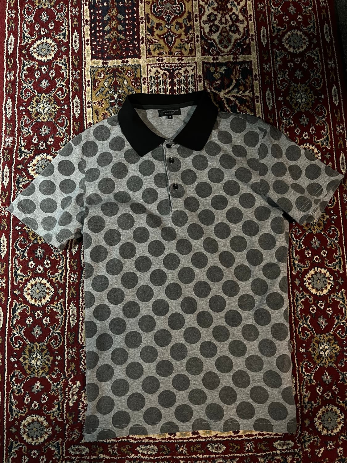comme des garcons homme plus 도트 폴로티 상품이미지1