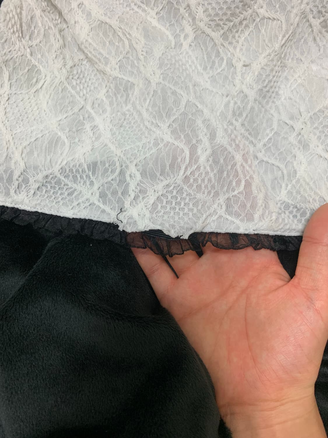 힐다 레이스탑 로즈 레이스 나시 상품이미지2