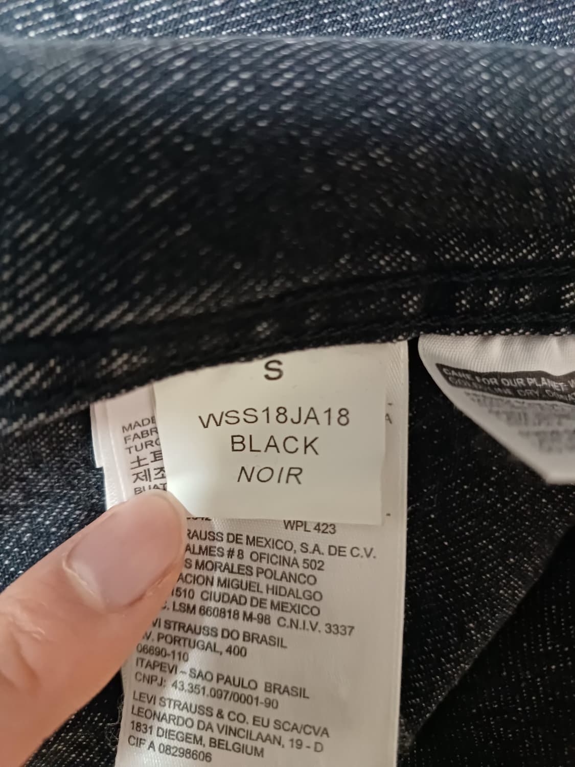 [S] 베트멍 리바이스 18ss 흑청 후드자켓 상품이미지5