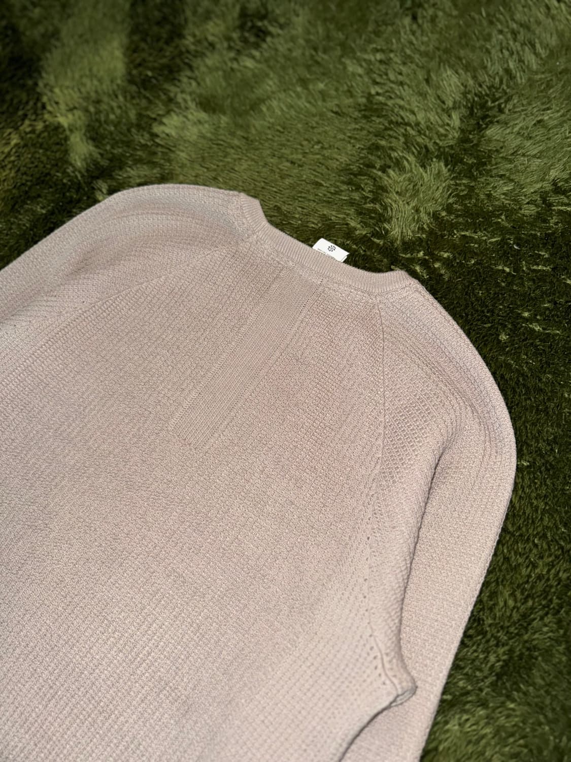 [M] 나이키 테크팩 클럽 로고 와플 니트 베이지 상품이미지8