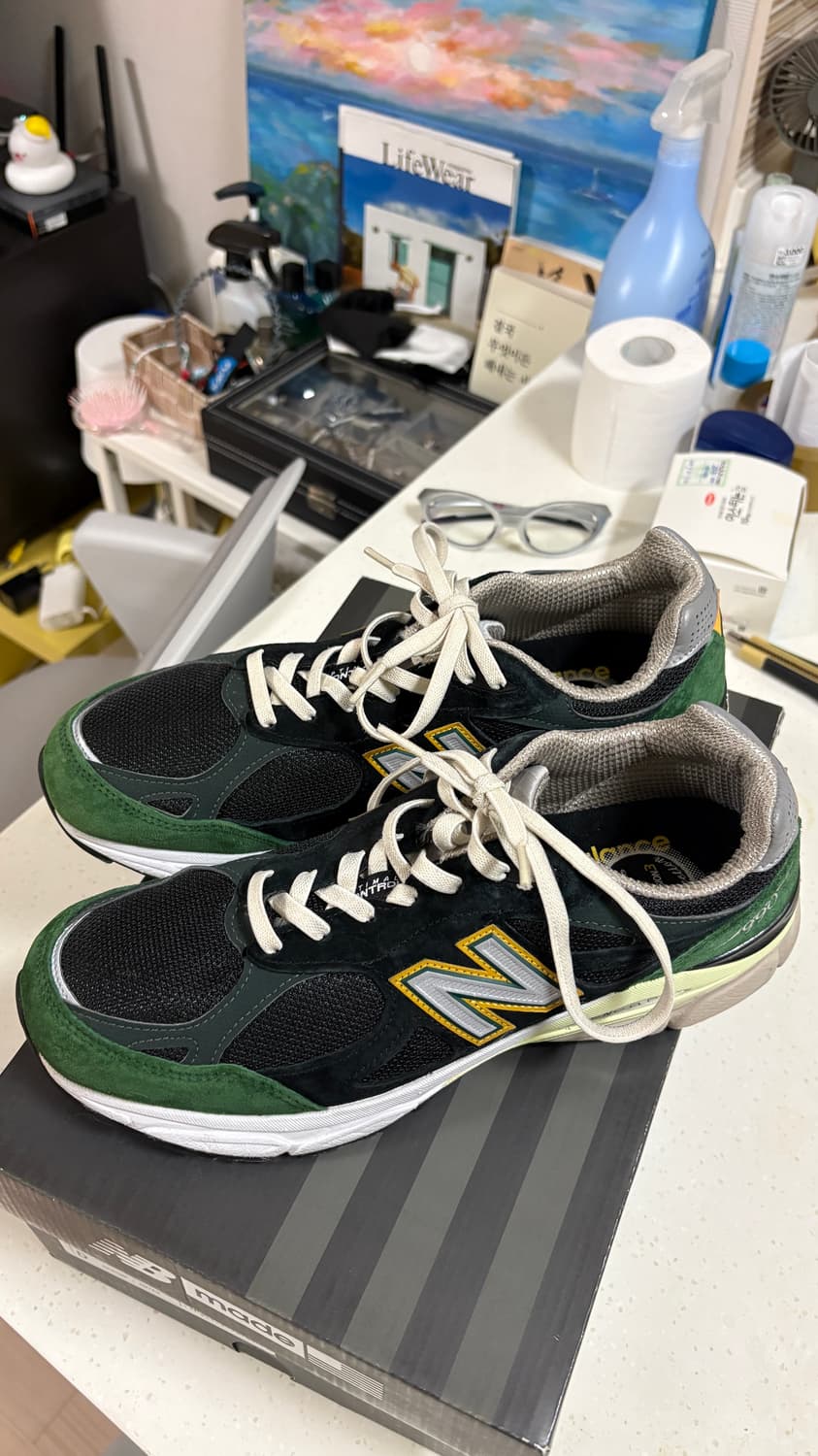 뉴발란스990 USA 블랙그린 280 상품이미지1