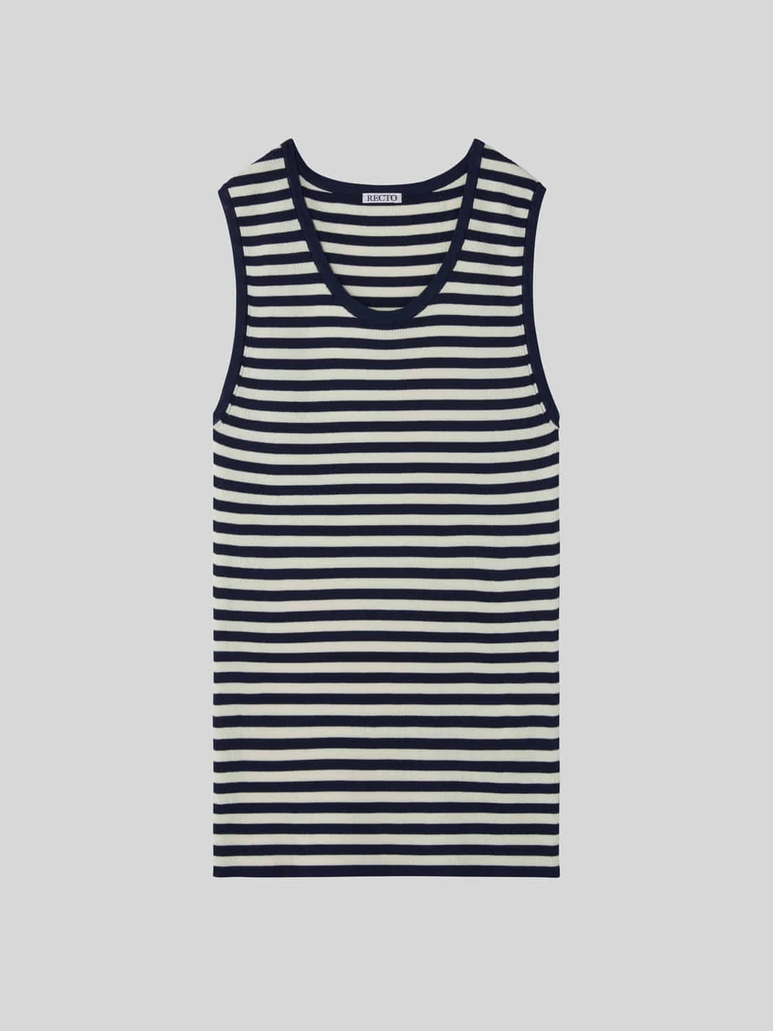 렉토 26SS 마리나 썸머 니트 탱크탑 슬리브리스 네이비 상품이미지4