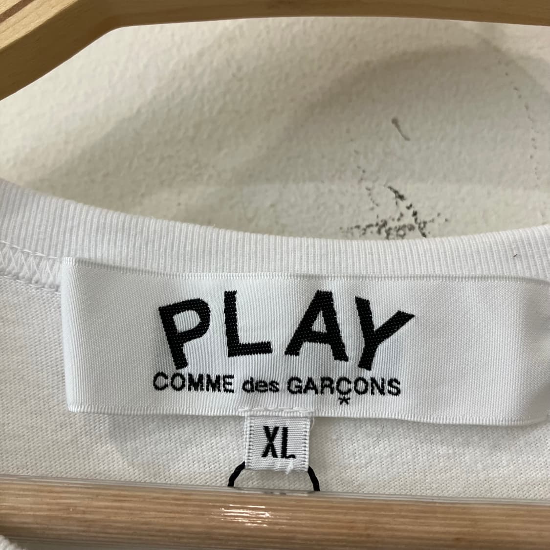 148 꼼데가르송 그린 더블 하트 반팔 상품이미지4