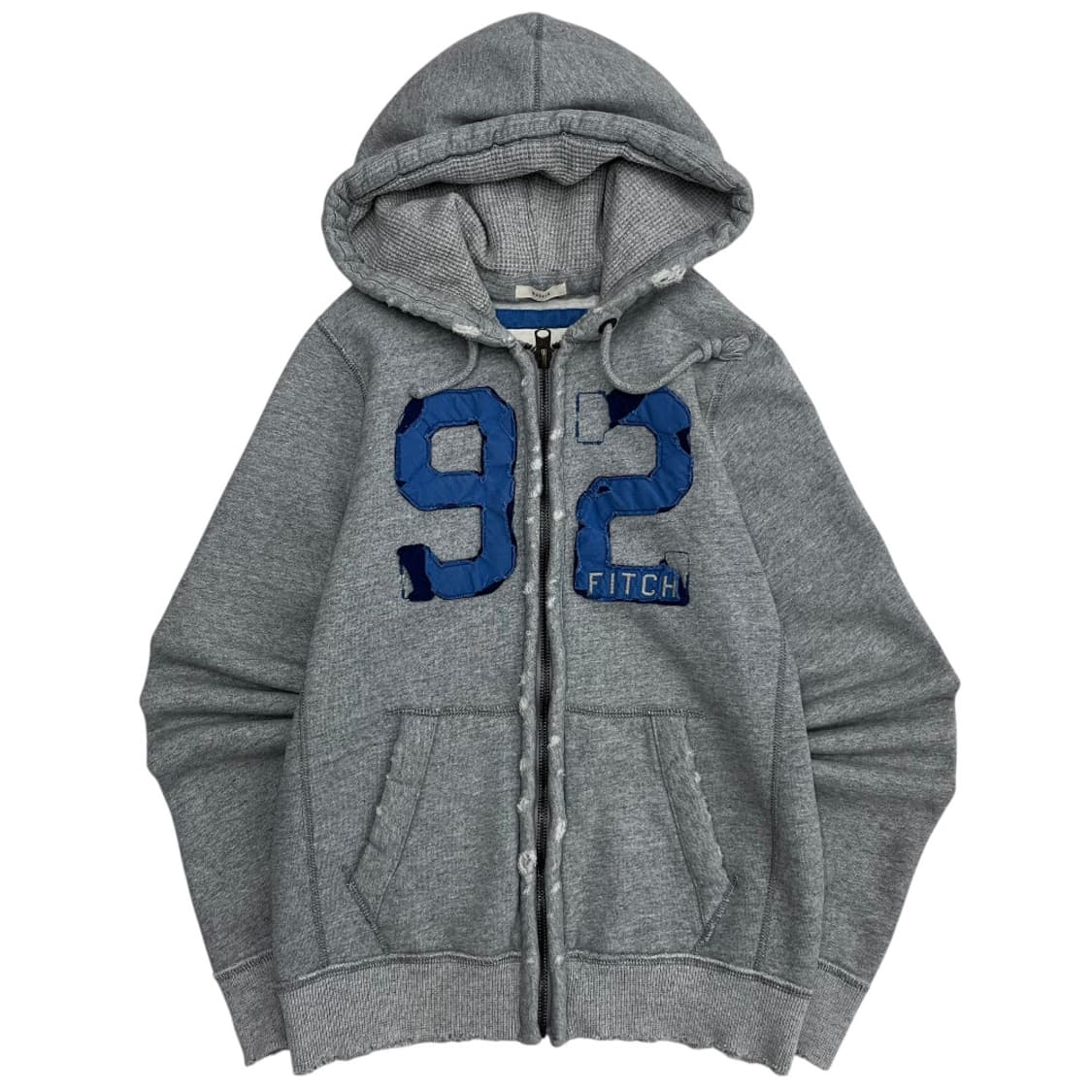 아베크롬비 센터로고 빈티지 그레이 후드집업 M 상품이미지2