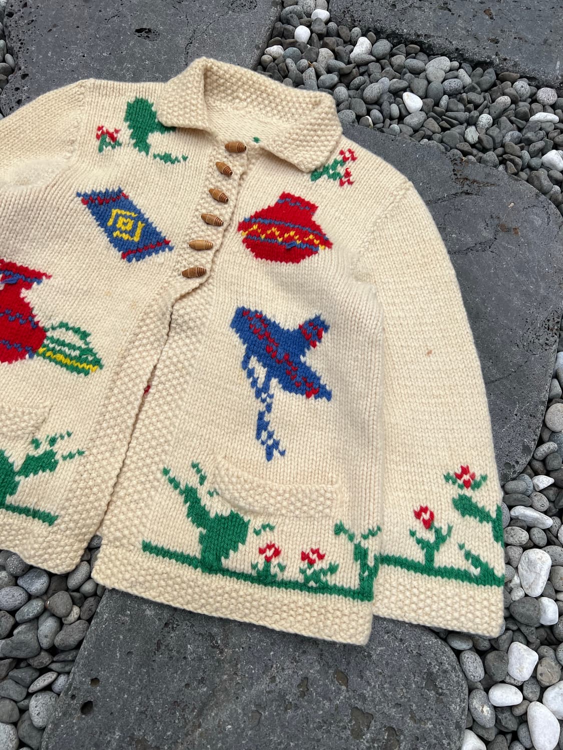 1950s MEXICAN NOVELTY COWICHAN 빈티지코위찬가디건 상품이미지4