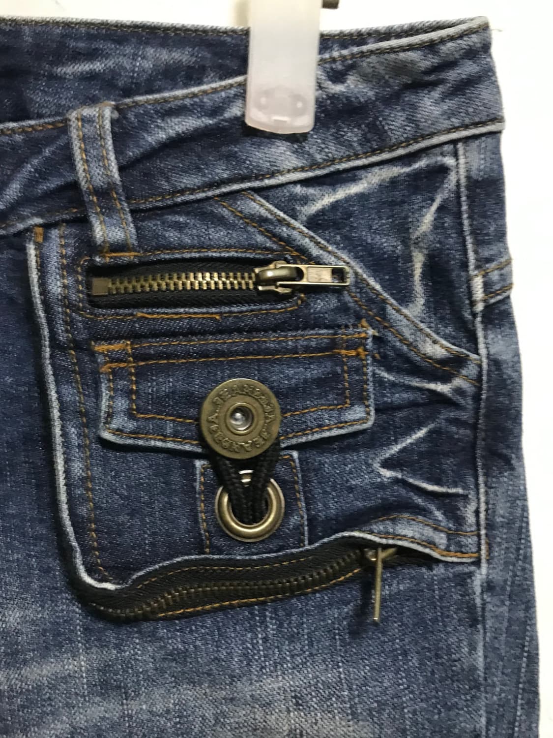 택포•빈티지 d.i.a 다이아 퍼 포켓 지퍼 데님 스키니진 팬츠 상품이미지3