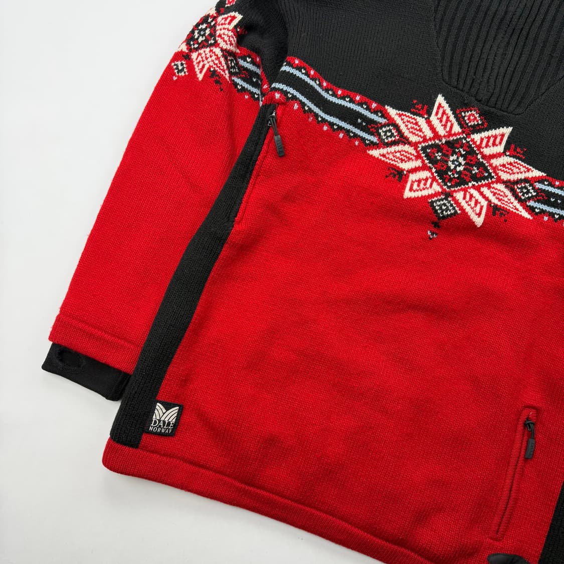 데일오브노르웨이 노르딕 울 니트 반집업 윈드스토퍼 내장 상품이미지3