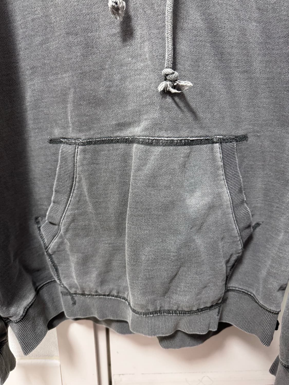 디스이즈네버댓 워싱 차콜 후드 티셔츠 상품이미지4