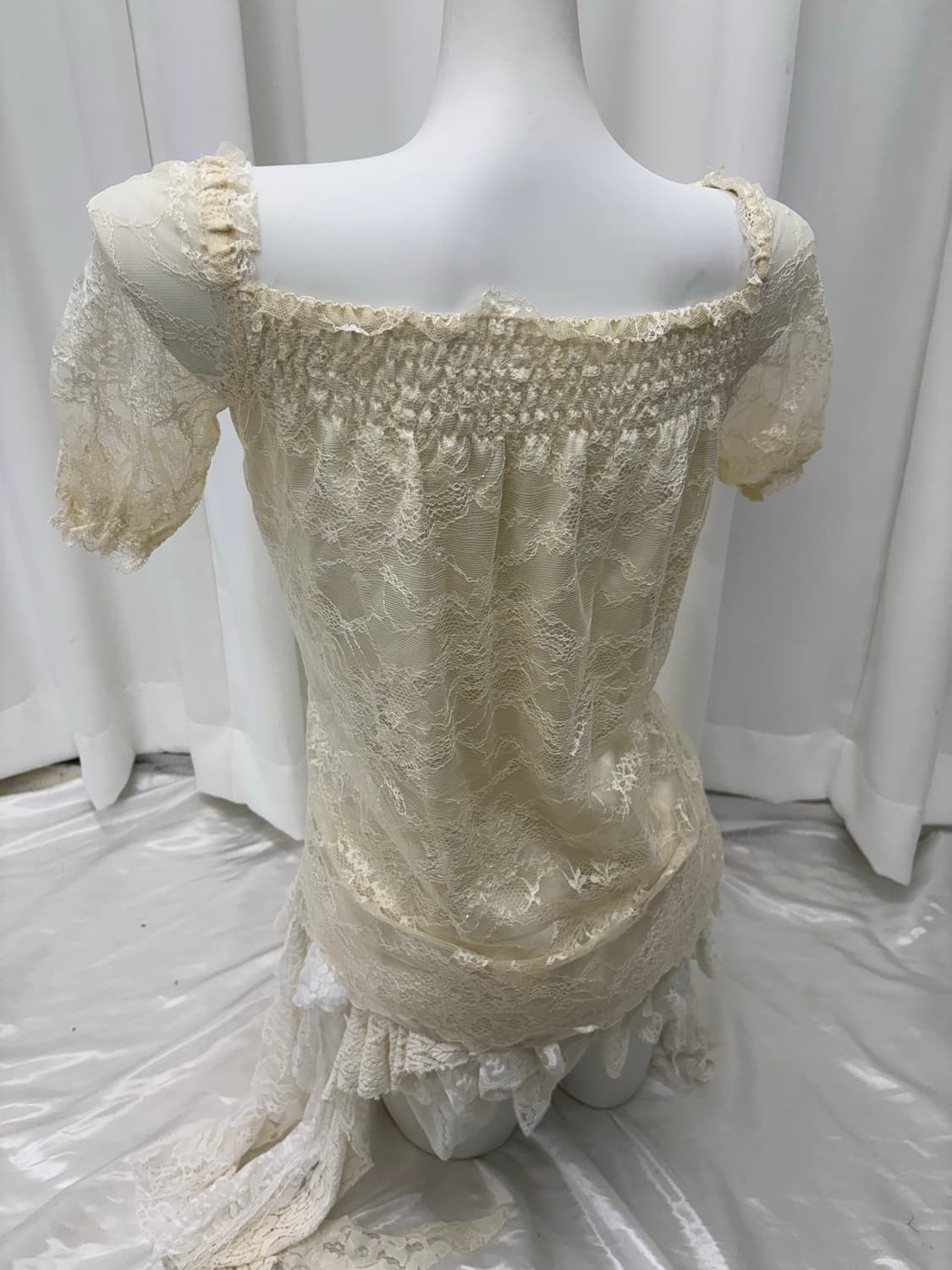 페어리 레이스 리본 반팔 상품이미지3