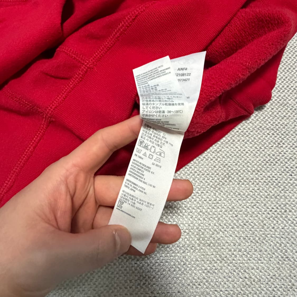 아베크롬비 A&F 레드 맨투맨 상품이미지5