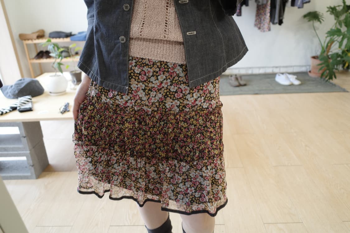 꽃 캉캉 스커트 상품이미지3