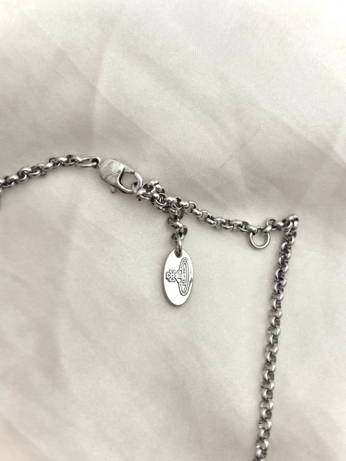 비비안웨스트우드 orb 목걸이 블루 상품이미지4