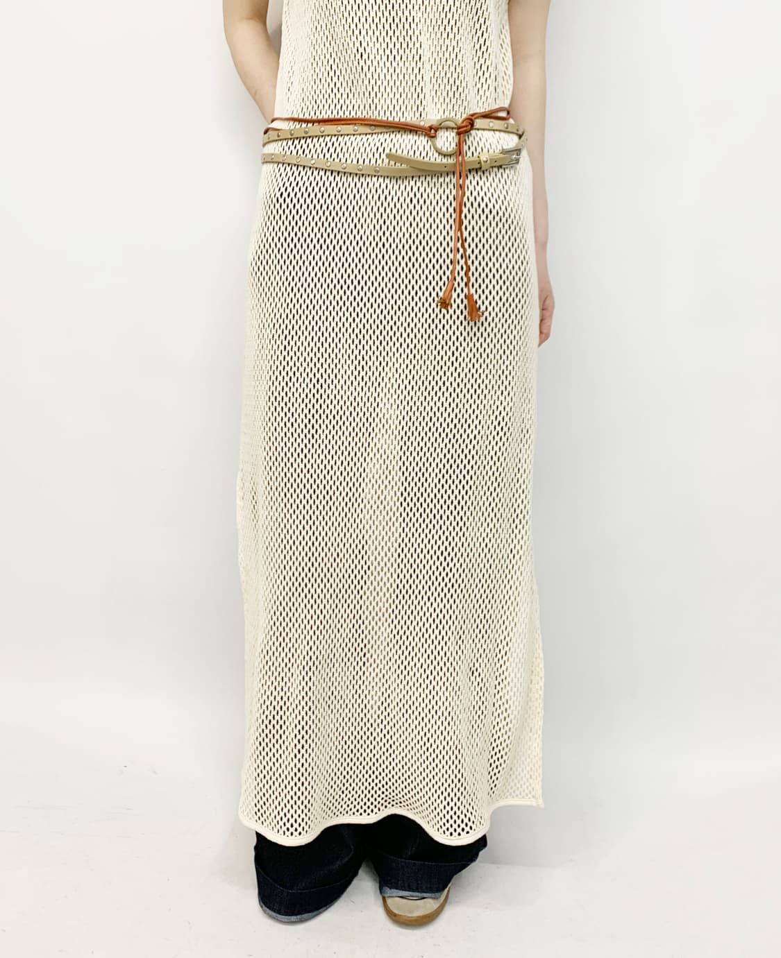 빈티지 네트 원피스 상품이미지3