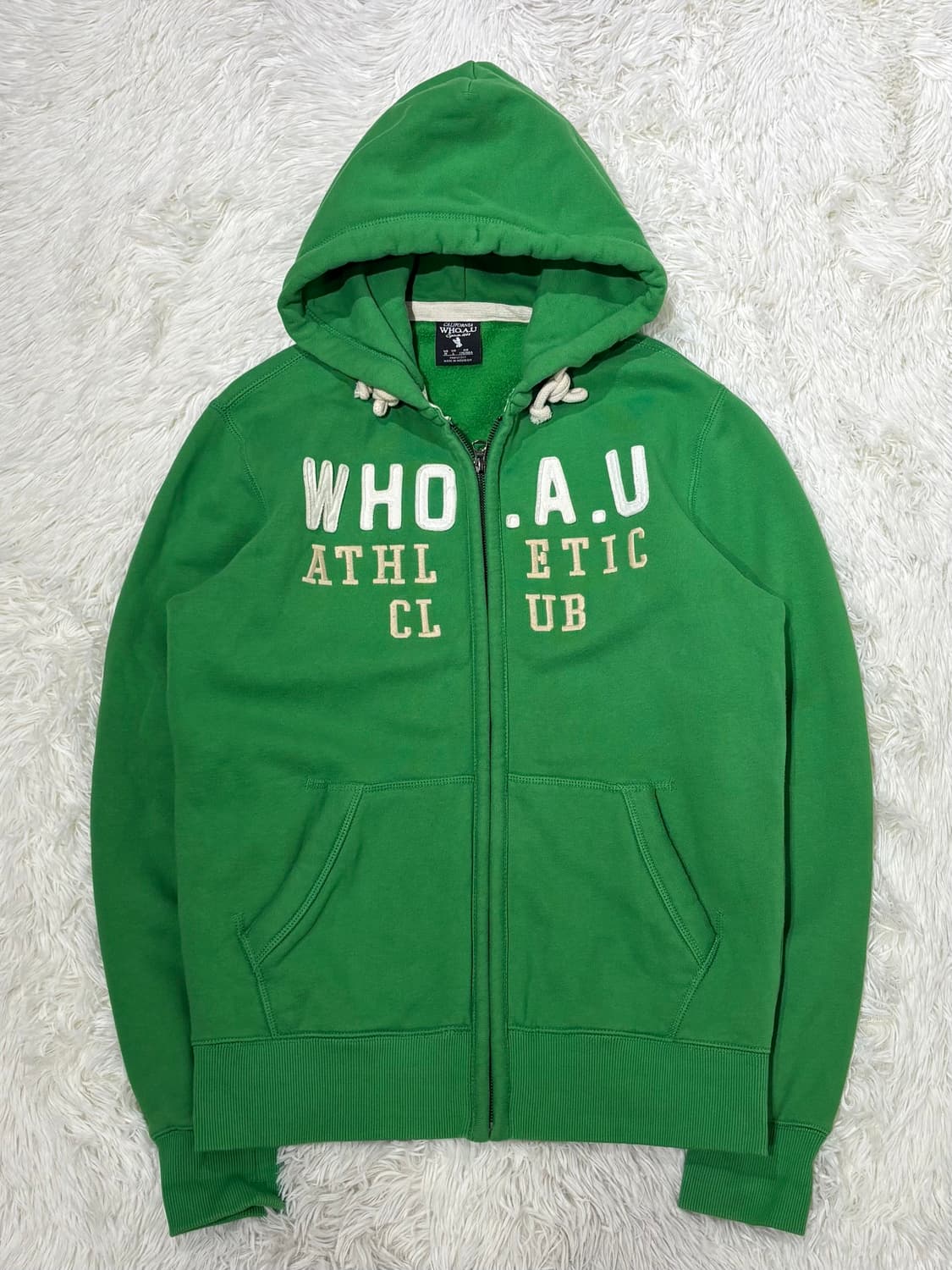 후아유 빅로고 후드집업 상품이미지3