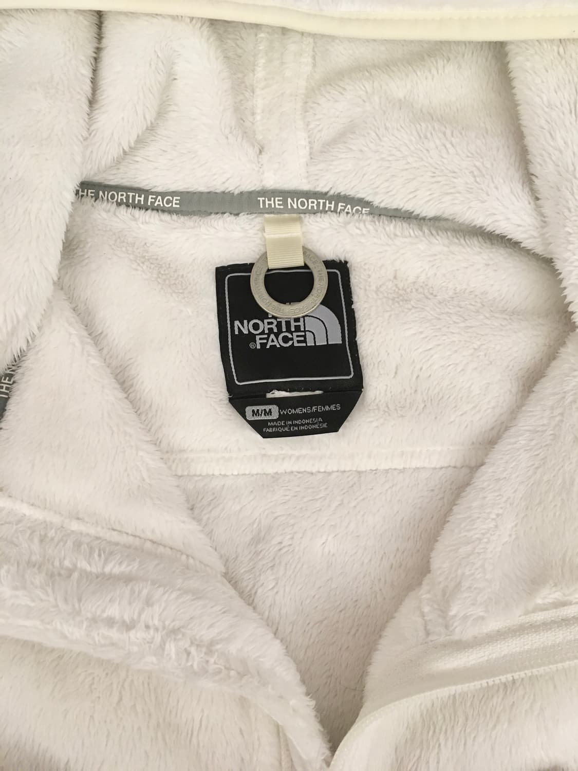 노스페이스 화이트 퍼 후드집업 후리스 러힙 갸루 스포티 상품이미지8