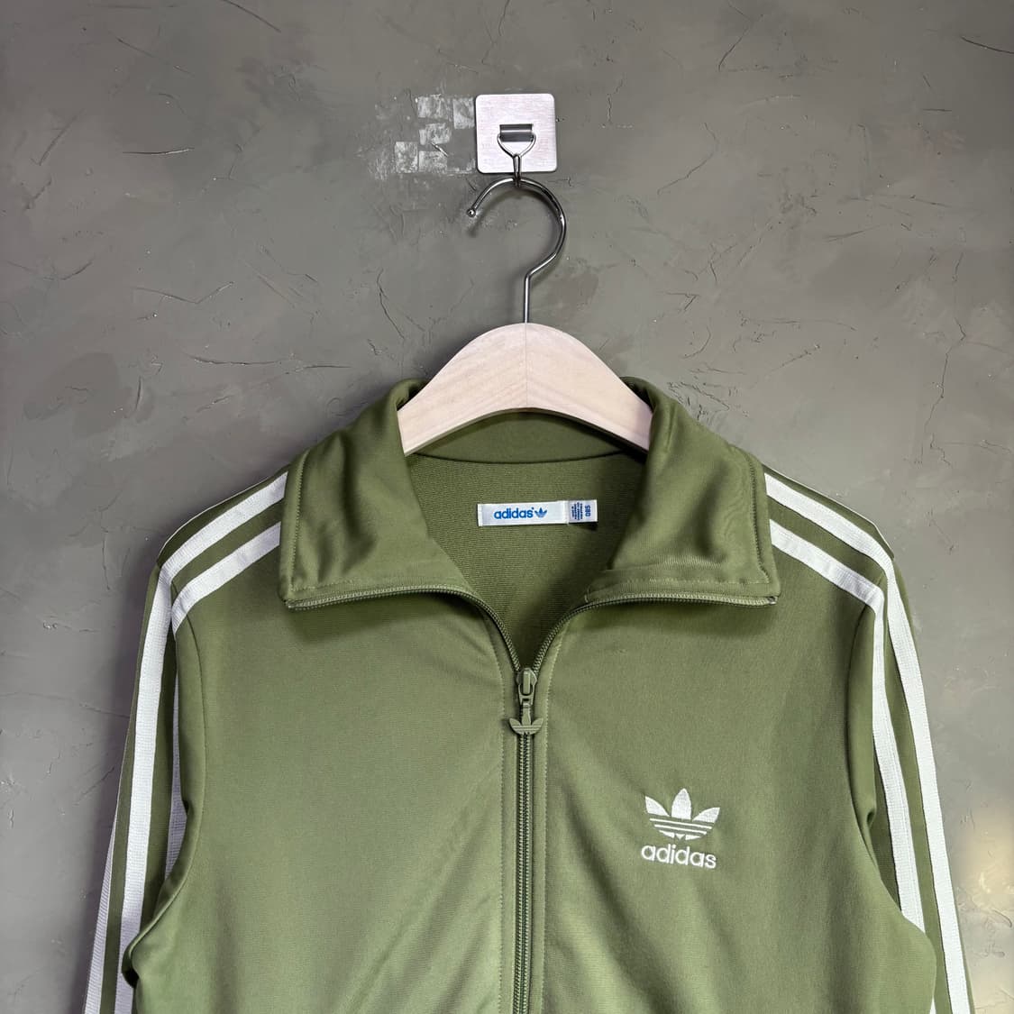 아디다스 파이어버드 백로고 져지 트랙탑 카키 올리브 말차 셋업 상품이미지2