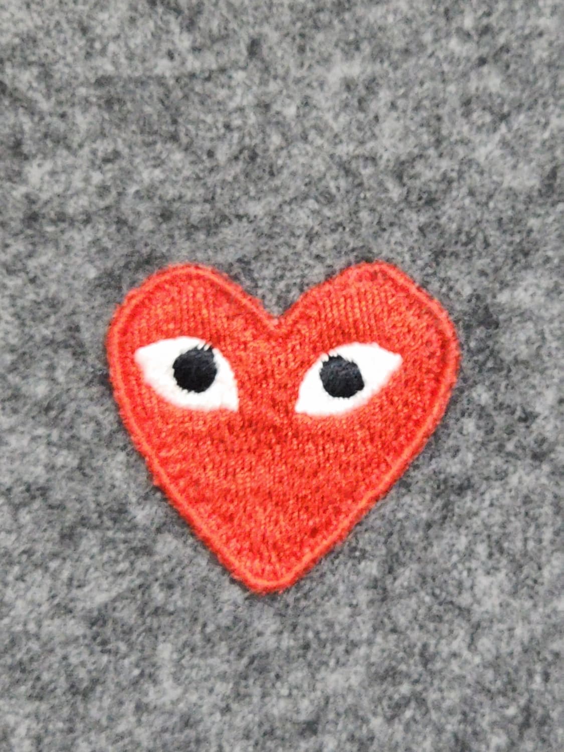 (정품) 꼼데가르송 가디건 차콜 레드와펜 AZ N007  상품이미지4