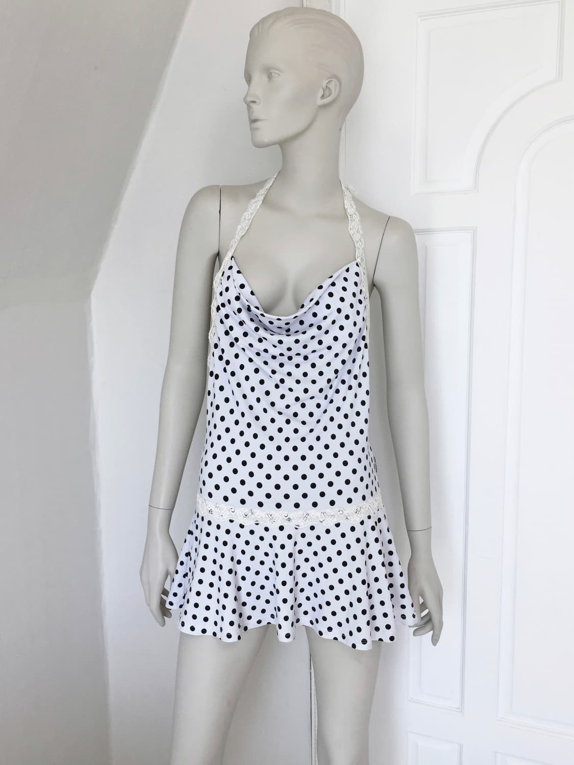 Paco rabanne Polka-dot Drape dress 상품이미지2