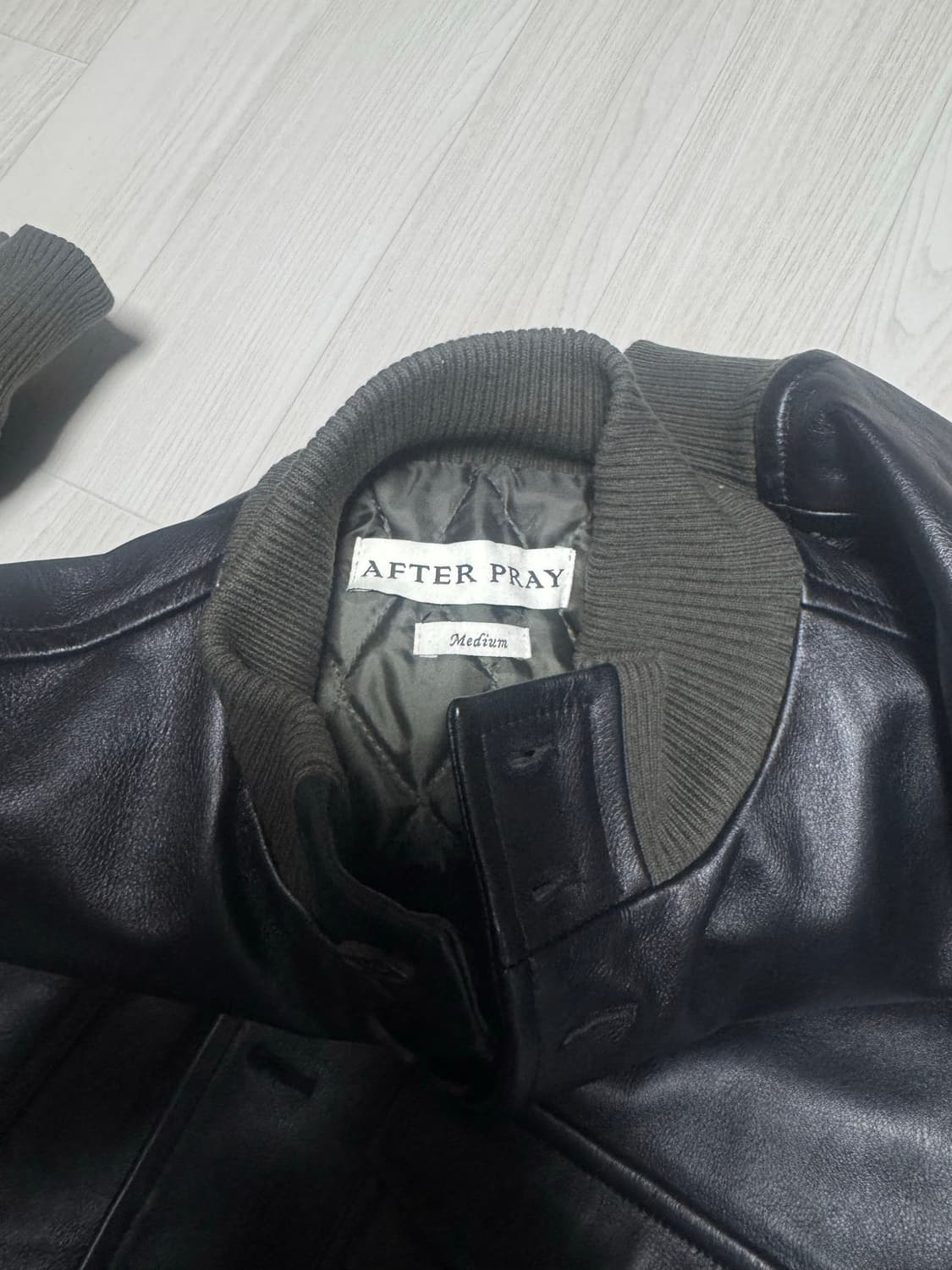 애프터 프레이 A-1 레더 블루종 M 사이즈 상품이미지2