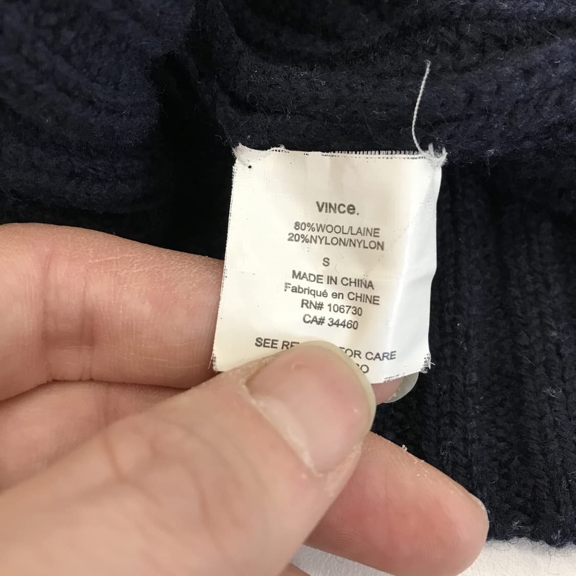 VINCE 빈스 울 후드집업 가디건  [남성S] 상품이미지6