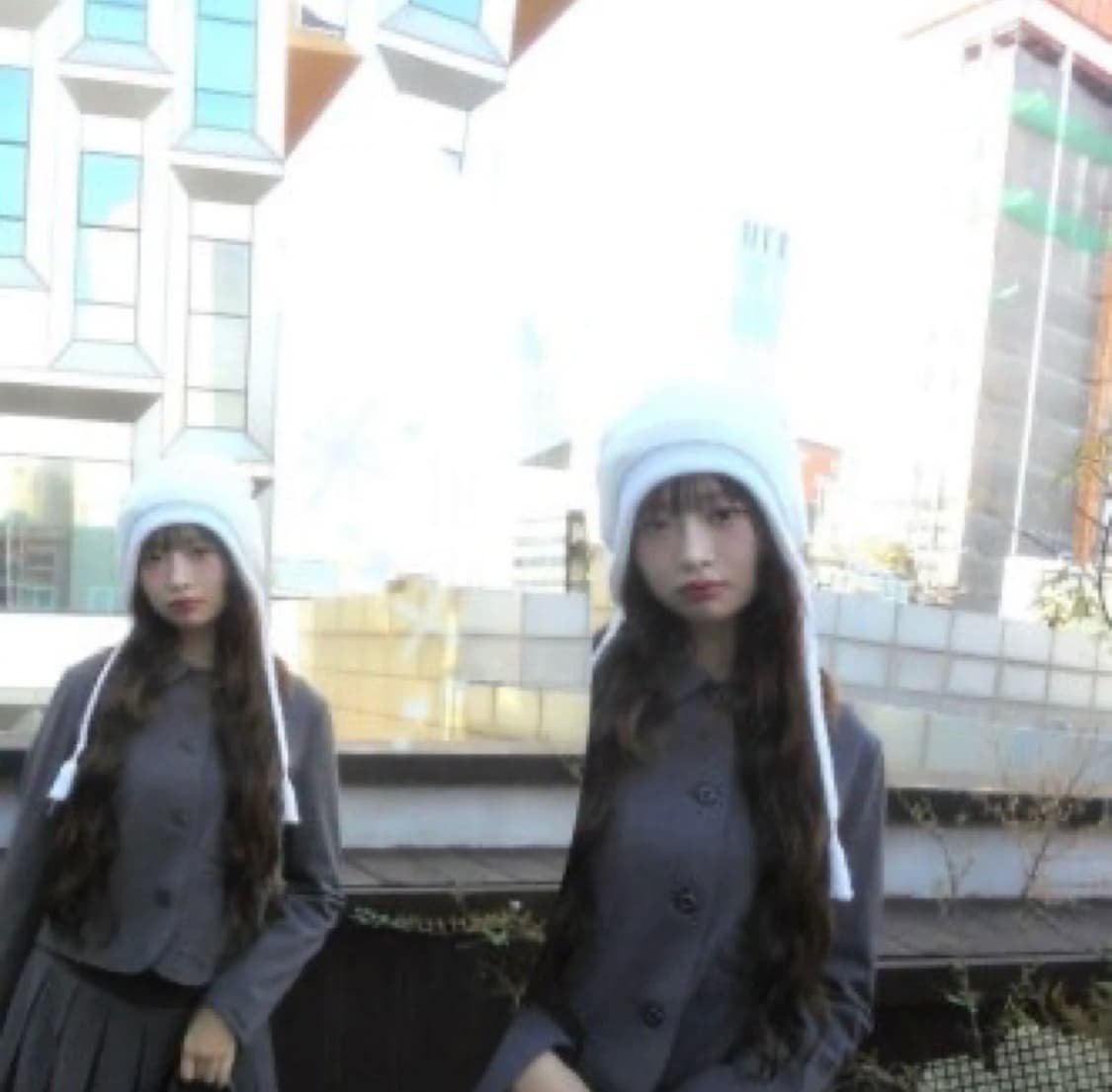 코이세이오 리본 셋업 그레이 상품이미지1