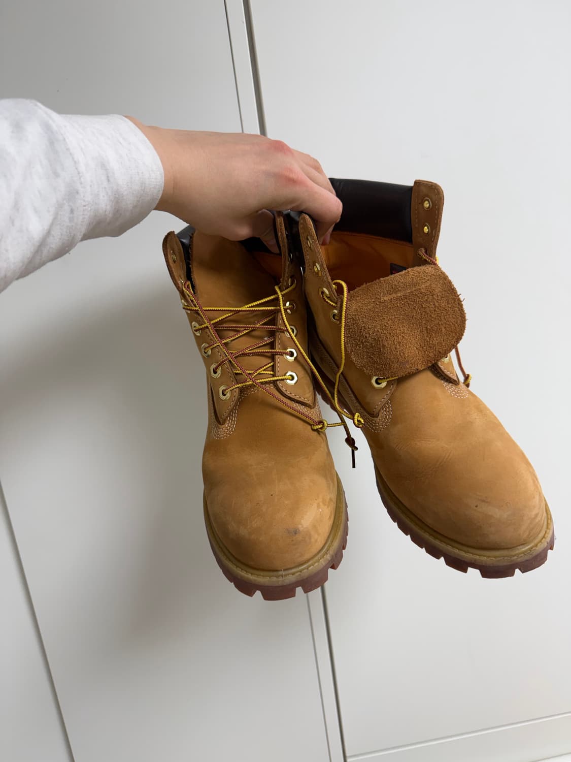 크림발) 팀버랜드 6인치 280 사이즈 지드래곤 착용  5번 딱 신었습니 상품이미지4