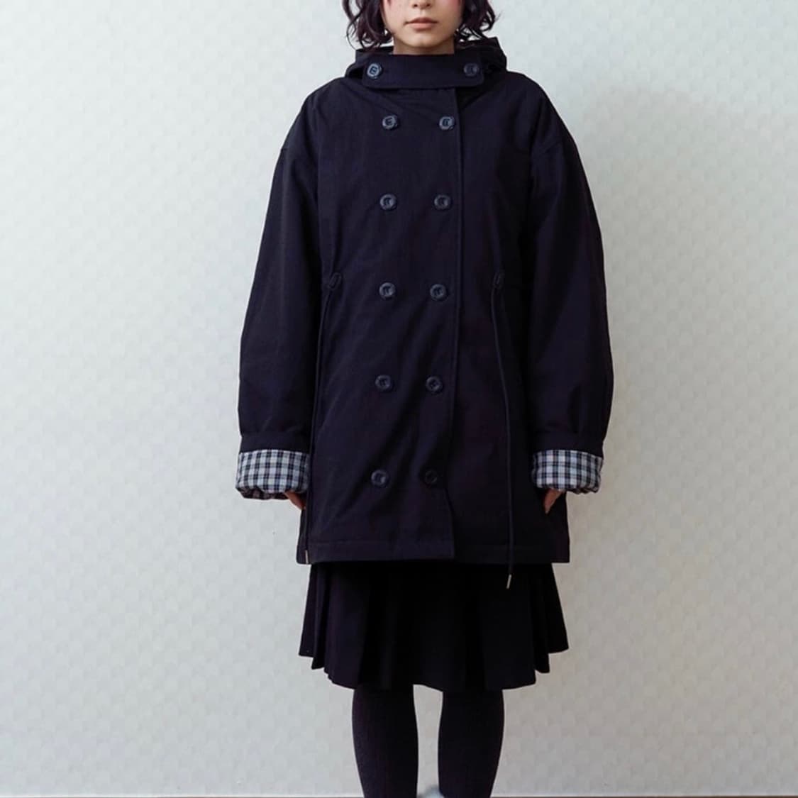 오피쉬 개횬 콜라보 클로버튼 야상 패딩 블랙 상품이미지1