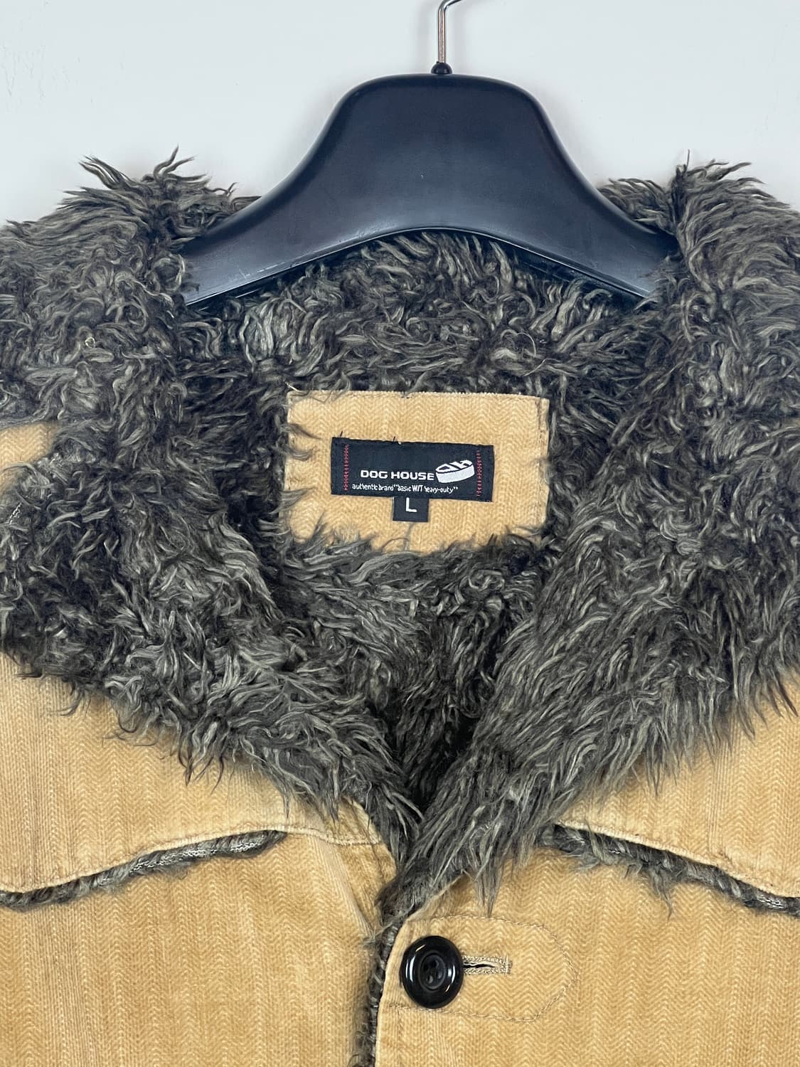 JPN DOC HOUSE 베이지 코듀로이 인조퍼 자켓 L  상품이미지3