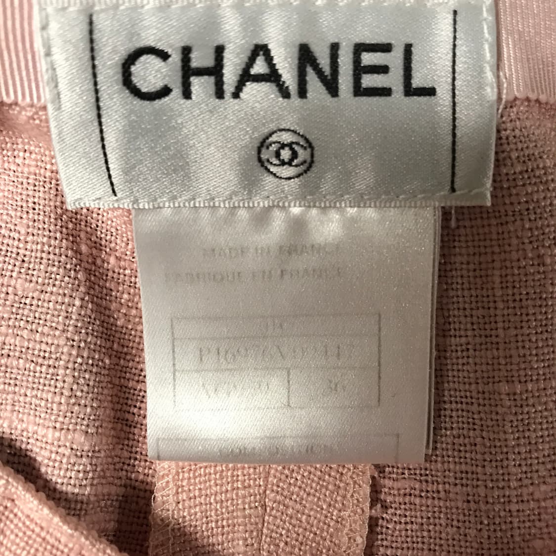 샤넬 핑크 실크 팬츠 36(W) 상품이미지6