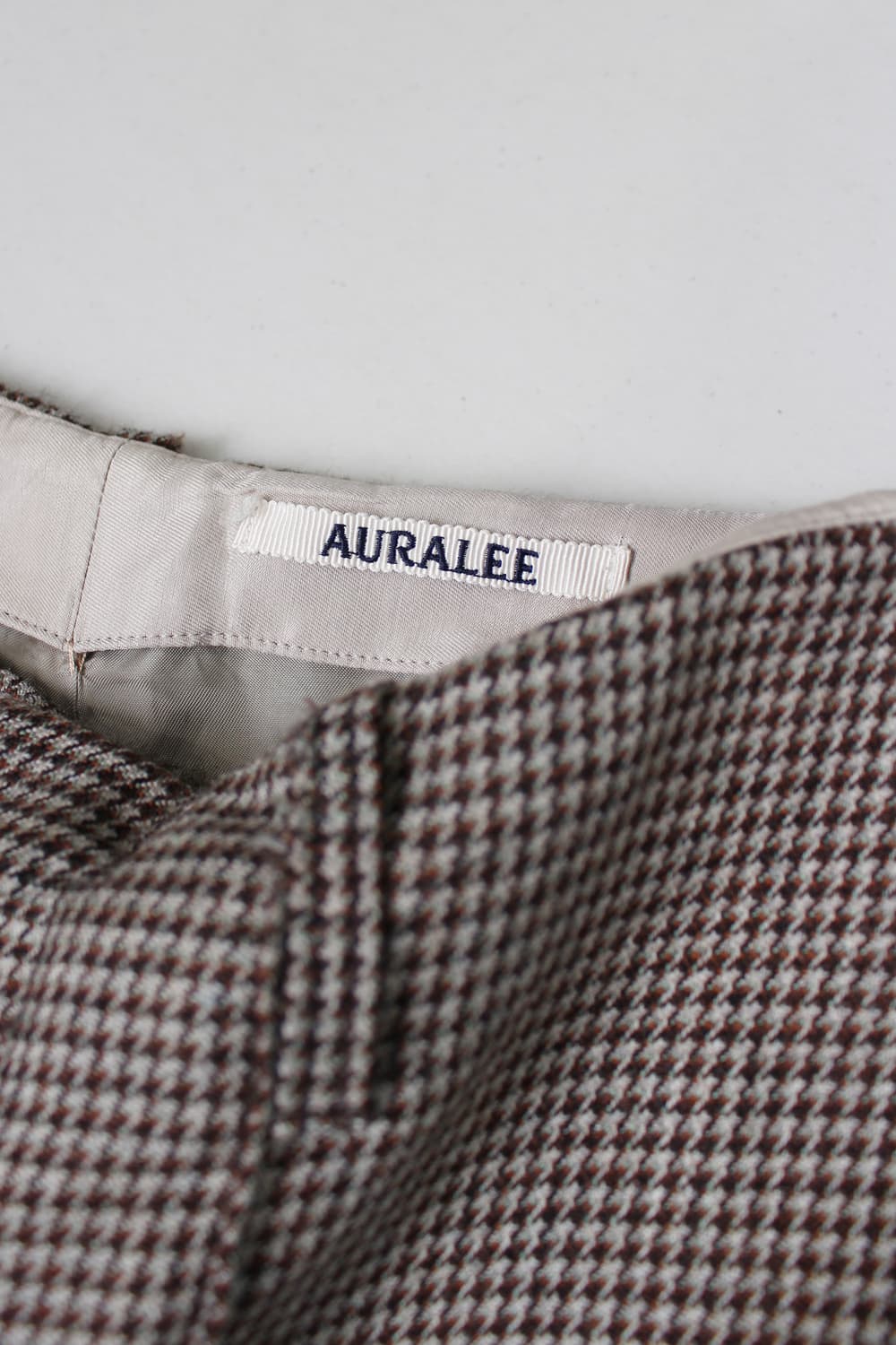 AURALEE Double Face Check Pants 상품이미지6