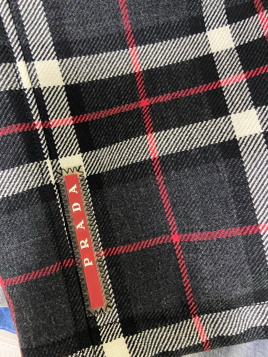 [L] FW16 프라다 체크 블루종 자켓 상품이미지9