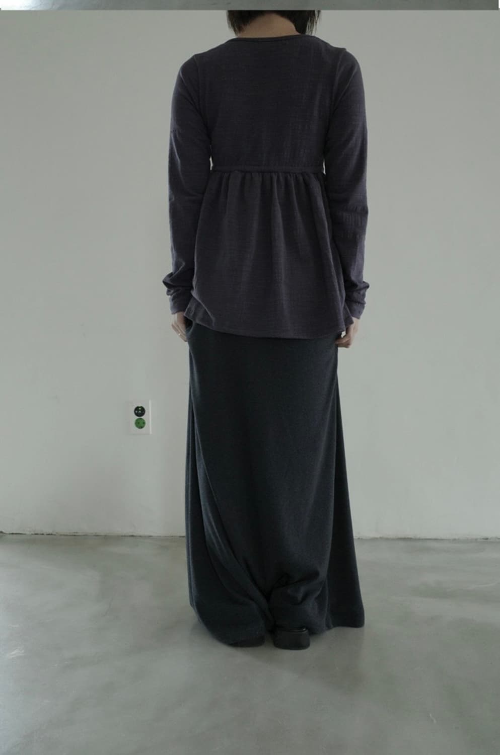 에프터먼데이 맥시 져지 플리스 스커트 판매 상품이미지2