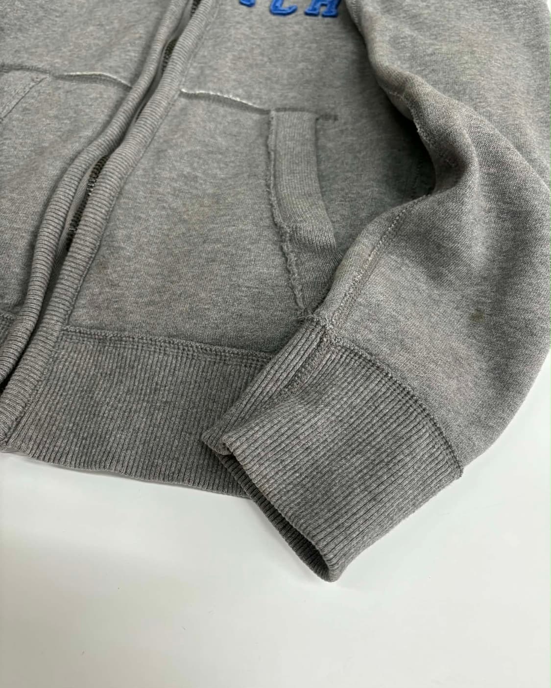 [M] 아베크롬비 y2k 올드스쿨 그레이 후드집업 상품이미지6