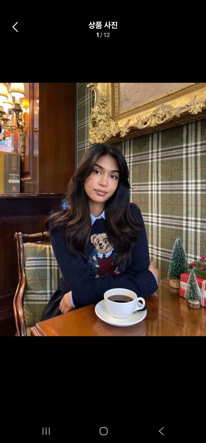 (한정판)폴로 랄프로렌 베어 곰돌이 여성 린넨 니트 스웨터 상품이미지1