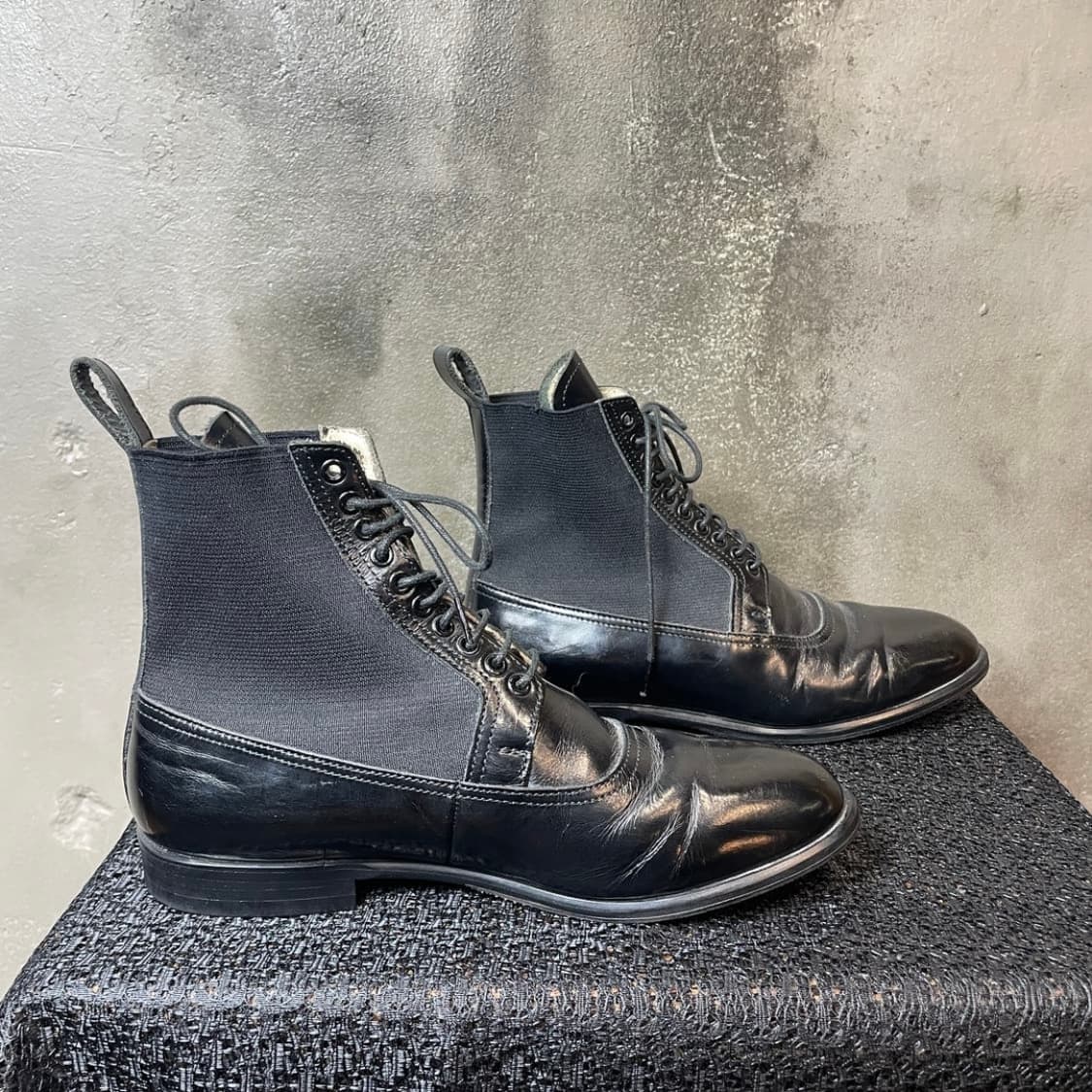 93aw 요지 야마모토 펨드 레이스업 부츠 상품이미지2