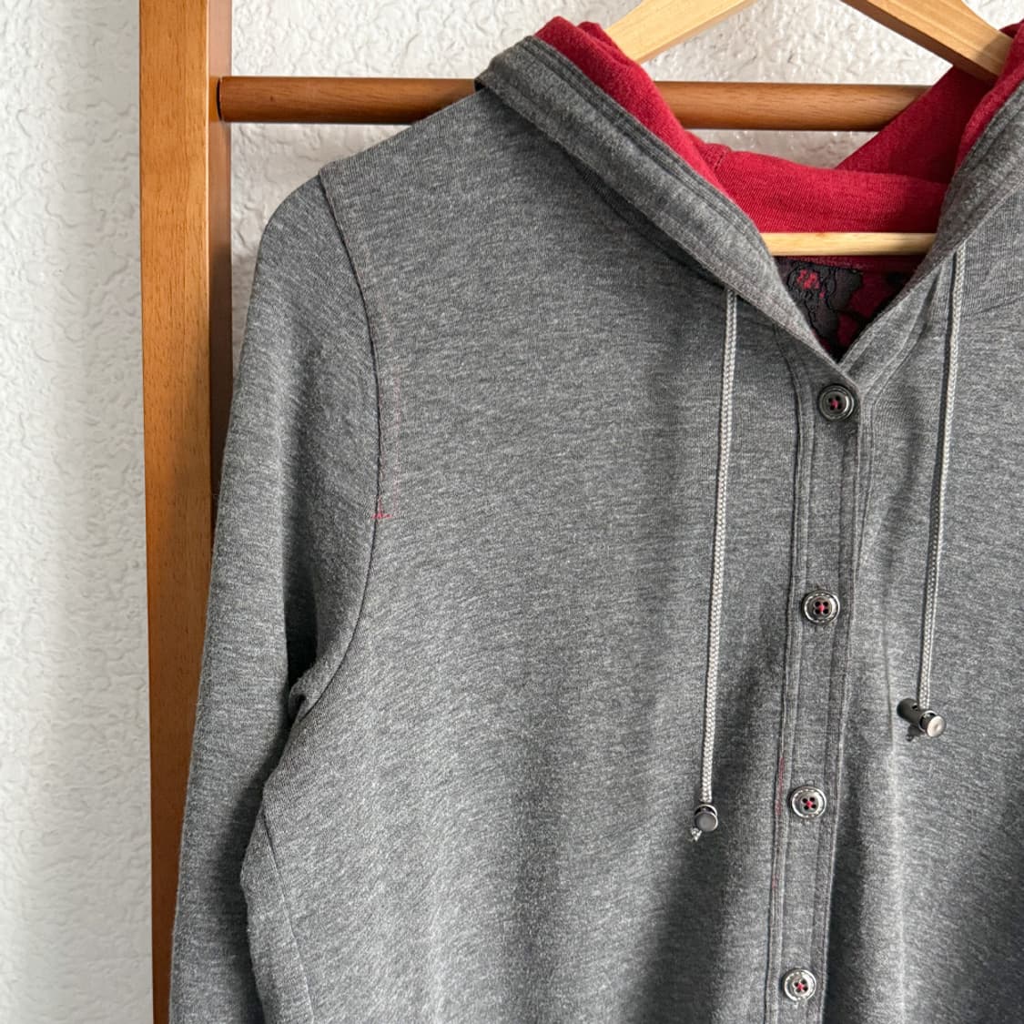 숲 도서관의 니트 후드 가디건 상품이미지2