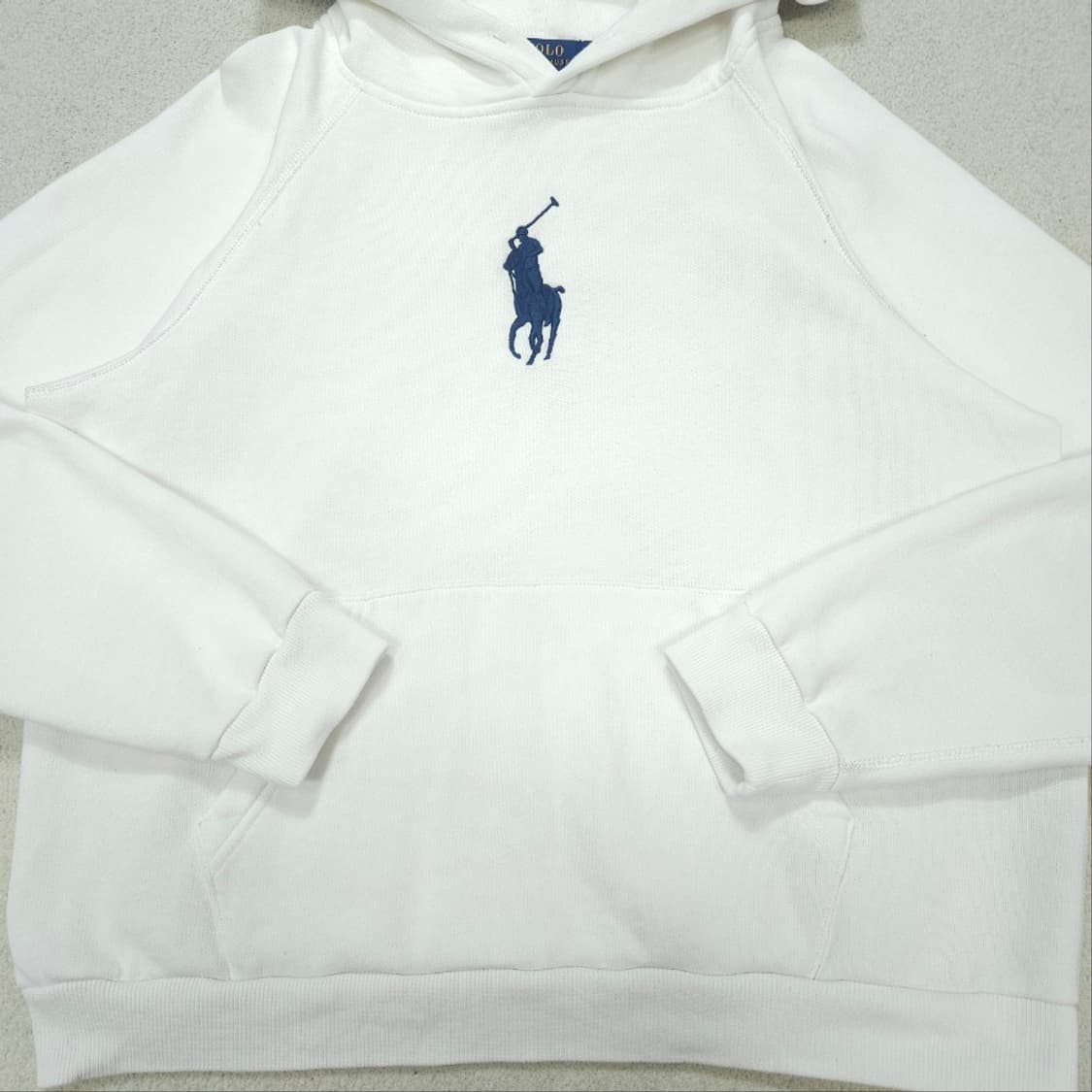 폴로 랄프 로렌 신형 QR 빅포니 후드티 XL 화이트 상품이미지7