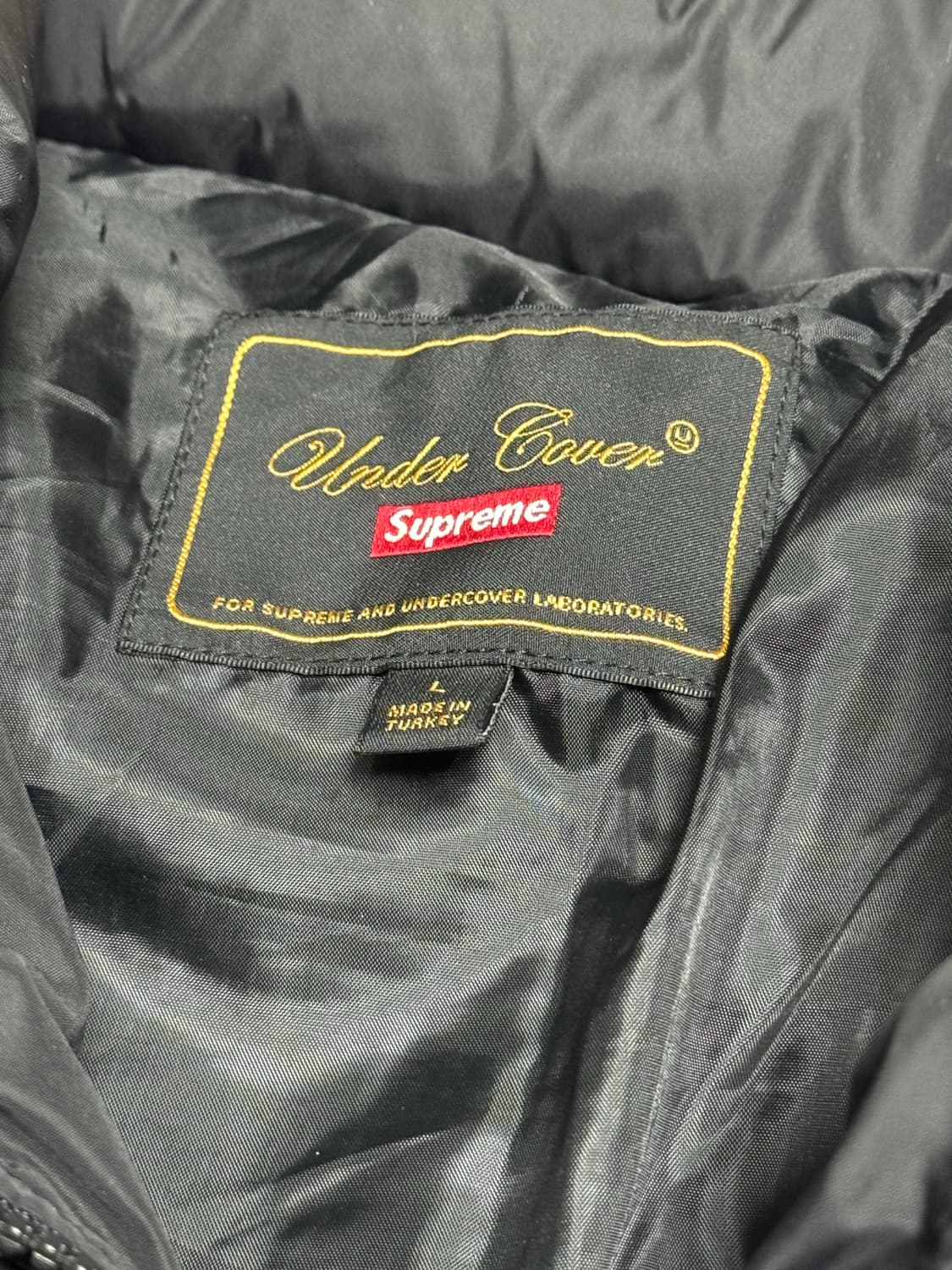 (L)슈프림 언더커버 퍼퍼 자켓 블랙 상품이미지4